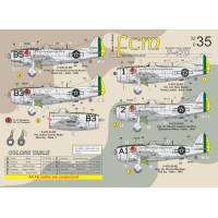 [FCM] Decalque 032-35 P-47D Thunderbolt Escala 1/32