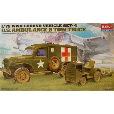 [ACADEMY] U.S. Ambulance and Towing Tractor Escala 1/72