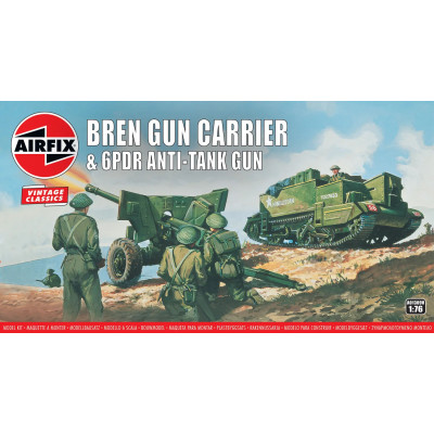 [AIRFIX] Bren Gun Carrier And 6PDR Anti-tank Gun 1/76 Vintage