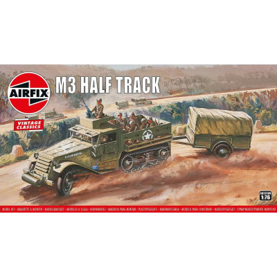 [AIRFIX] White Half-track M3A1 & 1 Ton Trailer 1/76 Vintage