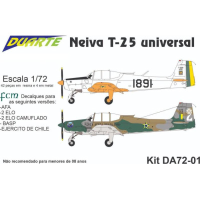 [DUARTE] Neiva T-25 Universal Escala 1/72 - Resina