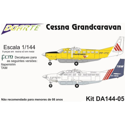 [DUARTE] Cessna Grand Caravan Escala 1/144 - Resina