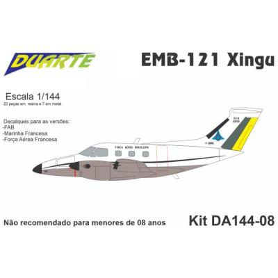 [DUARTE] EMB-121 Xingu Escala 1/144 - Resina