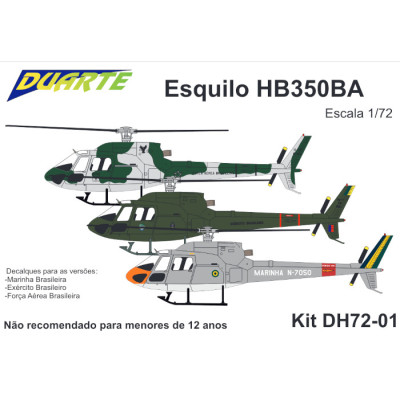 [DUARTE] Esquilo HB350BA Escala 1/72 - Resina