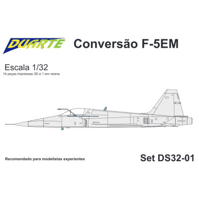 [DUARTE] Set de Conversão F-5EM Tiger II Escala 1/32 - Resina