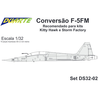 [DUARTE] Set de Conversão F-5FM Tiger II Escala 1/32 - Resina