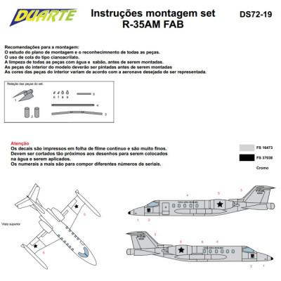 [DUARTE] Set de conversão R-35AM FAB Escala 1/72 - Resina