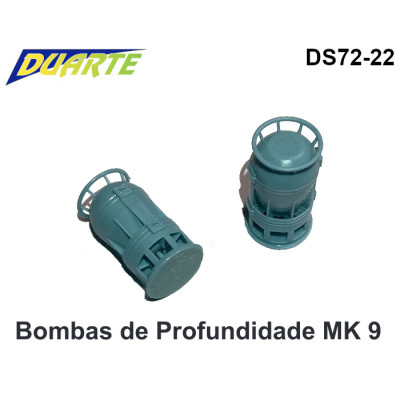 [DUARTE] Bomba de Profundidade MK9 Escala 1/72 - Resina