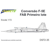 [DUARTE] Set de Conversão F-5E Tiger II FAB Primeiro Lote Escala 1/72 - Resina