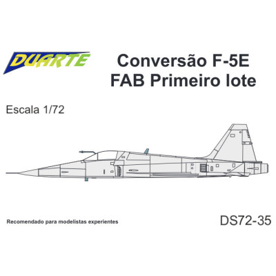 [DUARTE] Set de Conversão F-5E Tiger II FAB Primeiro Lote Escala 1/72 - Resina