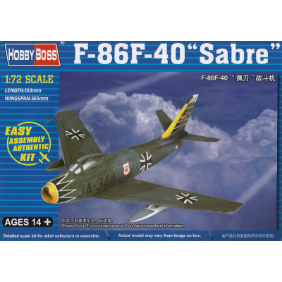 [HOBBYBOSS] F-86F-40 "Sabre" Escala 1/72