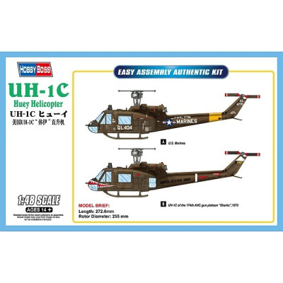 [HOBBYBOSS] UH-1C Huey Helicopter Escala 1/48