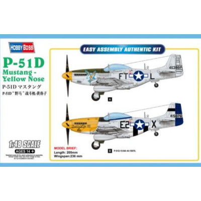 [HOBBYBOSS] P-51D Mustang Yellow Nose Escala 1/48