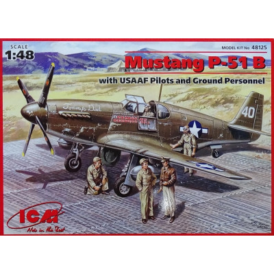 [ICM] Mustang P-51B + Personel Escala 1/48