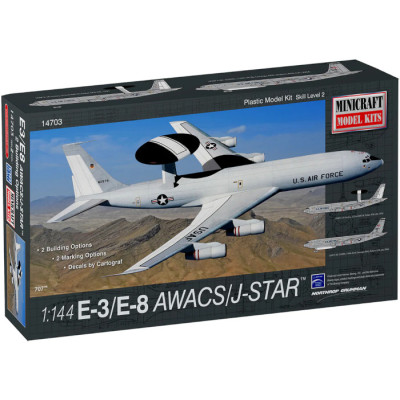 [MINICRAFT] Boeing E-3 Sentry AWACS/Northrop Grumman E-8 J-STARS Escala 1/144