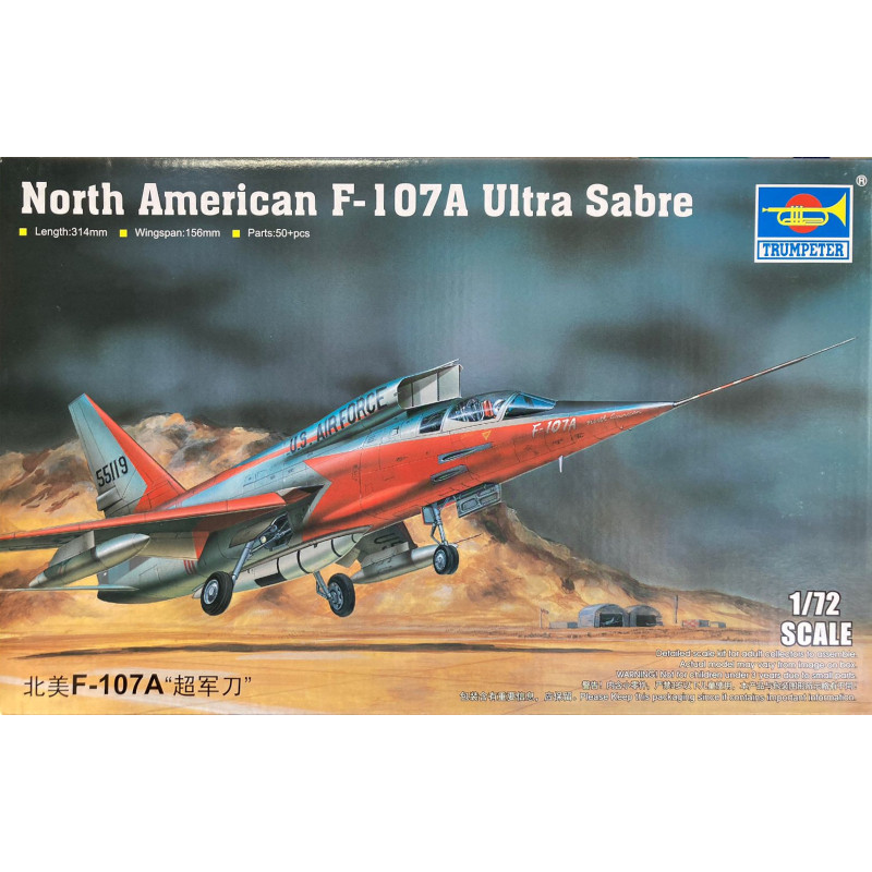 TRUMPETER] North American F-107A Ultra Sabre Escala 1/72