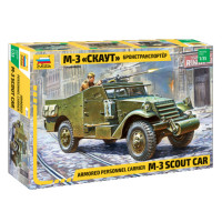 [ZVEZDA] Armored personnel carrier M-3 "Scout Car" Escala 1/35