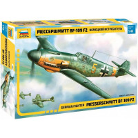 [ZVEZDA] German Fighter Messerschmitt BF-109 F2 Escala 1/48