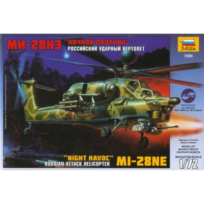 [ZVEZDA] "Night HAVOC" Mil MI-28NE Russian Attack Helicopter Escala 1/72