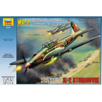 [ZVEZDA] Soviet Armored Attack Aircraft IL-2 Stormovik Escala 1/72