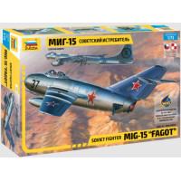 [ZVEZDA] MiG-15 "Fagot" Soviet Fighter Escala 1/72