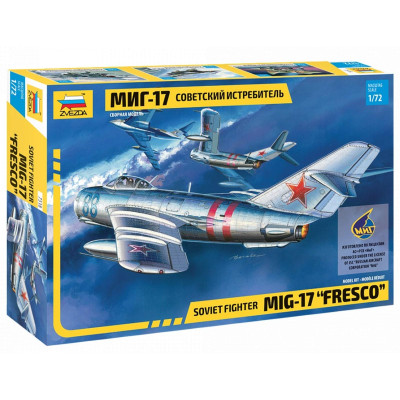 [ZVEZDA] Soviet Fighter MIG-17 'Fresco' Escala 1/72