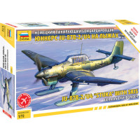 [ZVEZDA] Junkers Ju-87B-2/u4 Stuka With Skis German Dive Bomber Escala 1/72