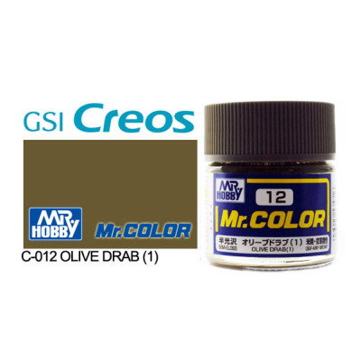 [GUNZE] Mr. Color C012 Olive Drab (1) 10ml