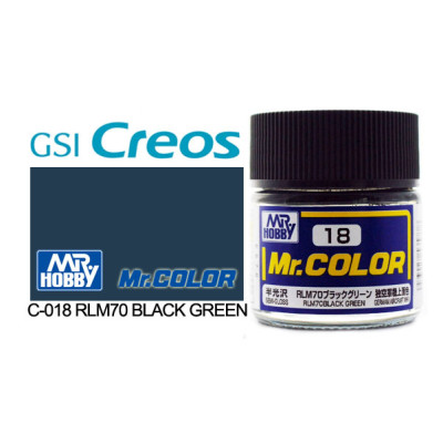 [GUNZE] Mr. Color C018 RLM70 Black Green 10ml