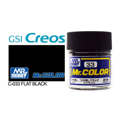 [GUNZE] Mr. Color C033 Flat Black 10ml