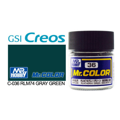 [GUNZE] Mr. Color C036 RLM74 Gray Green 10ml