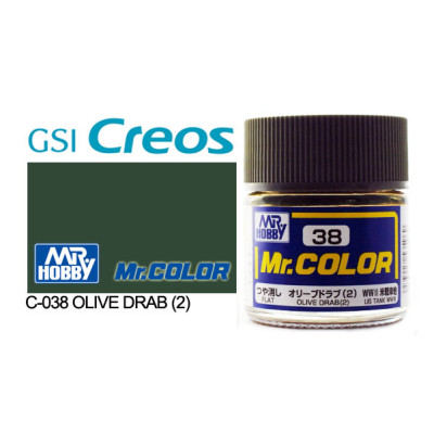 [GUNZE] Mr. Color C038 Olive Drab (2) 10ml