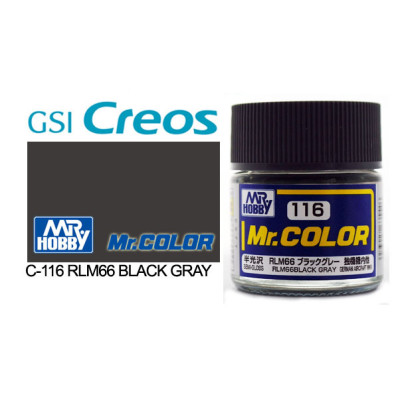 [GUNZE] Mr. Color C116 RLM66 Black Gray 10ml