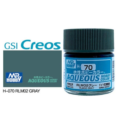 [GUNZE] Aqueous Hobby Color H070 RLM 02 Gray 10ml