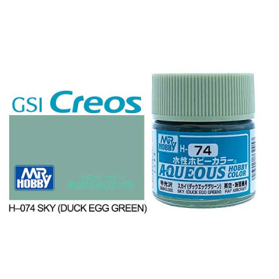 [GUNZE] Aqueous Hobby Color H074 Sky (Duck Egg Green) 10ml