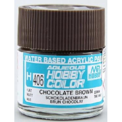 [GUNZE] Aqueous Hobby Color H406 Chocolate Brown 10ml