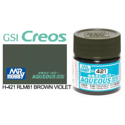 [GUNZE] Aqueous Hobby Color H421 RLM 81 Brown Violet 10ml