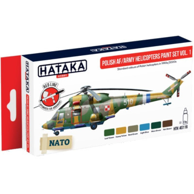 [HATAKA] AS116 Polish AF/Army Helicopters paint set Vol. 1