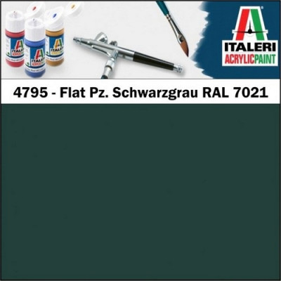 [ITALERI] 4795 Flat Pz. Schwarzgrau RAL 7021 20ml