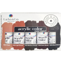 [TALENTO] Acrylic Color Flesh Tones Set 2